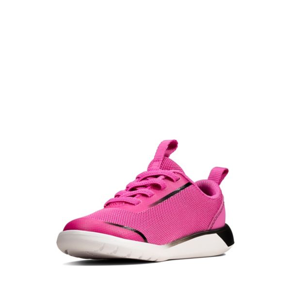 Clarks Girls Suburb Spark Toddler Trainers Pink | CA-7831265